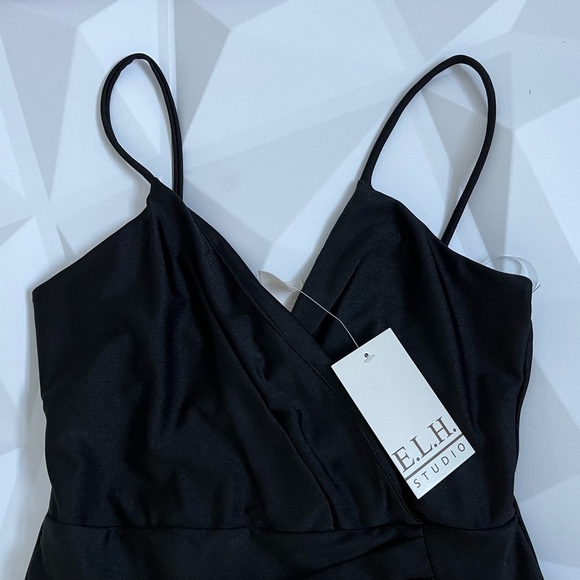 E.L.H.Studio Elegant Black Strapless Dress Women’s Size:M - Picture 3 of 13
